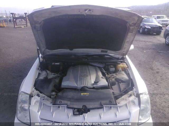 1G6DC67A760157501 - 2006 CADILLAC STS WHITE photo 10