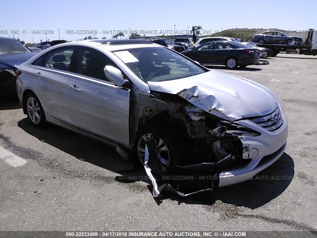 5NPEC4AC0DH657788 - 2013 HYUNDAI SONATA SE/LIMITED SILVER photo 1