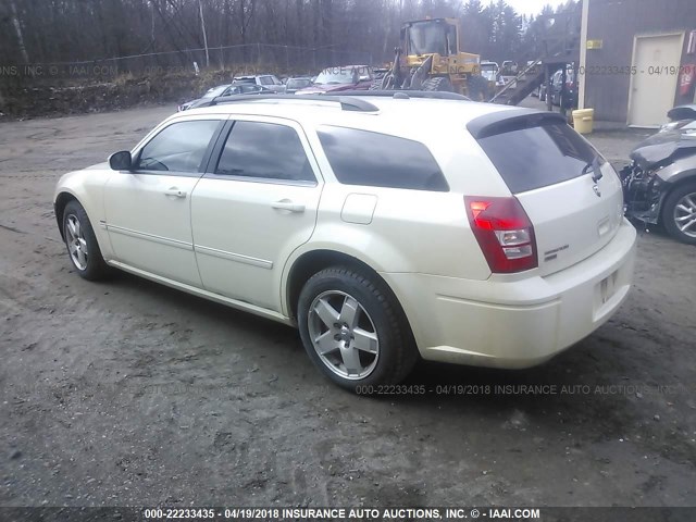 2D8GZ58205H537608 - 2005 DODGE MAGNUM R/T WHITE photo 3