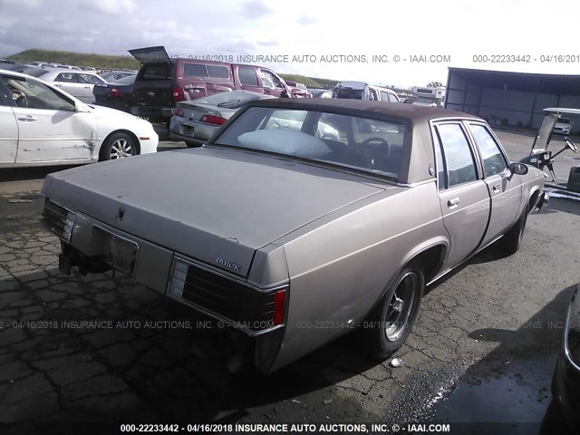 1G4AN69Y6DX488591 - 1983 BUICK LESABRE CUSTOM BROWN photo 4