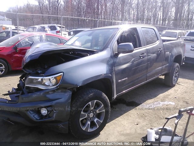 1GCGTDE37G1112752 - 2016 CHEVROLET COLORADO Z71 GRAY photo 2