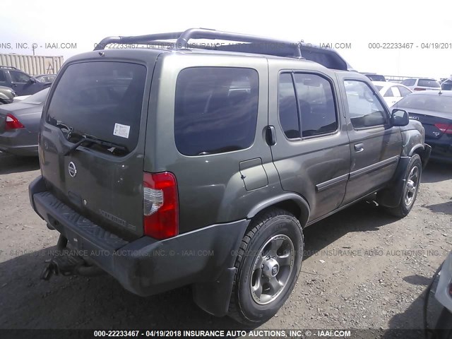 5N1MD28YX4C605901 - 2004 NISSAN XTERRA SE/SC GREEN photo 4