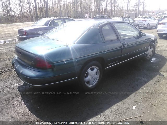 2G1WW12M5X9263124 - 1999 CHEVROLET MONTE CARLO LS მწვანე ფოტო 4