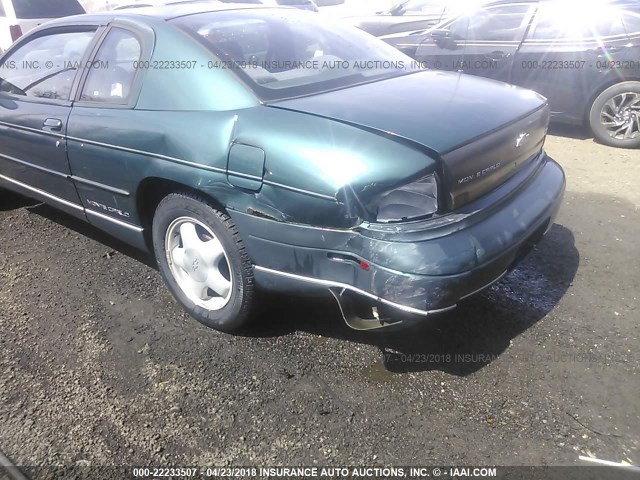 2G1WW12M5X9263124 - 1999 CHEVROLET MONTE CARLO LS მწვანე ფოტო 6