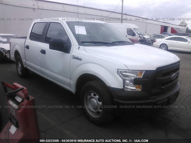 1FTEW1C88FFC15496 - 2015 FORD F150 SUPERCREW WHITE photo 1