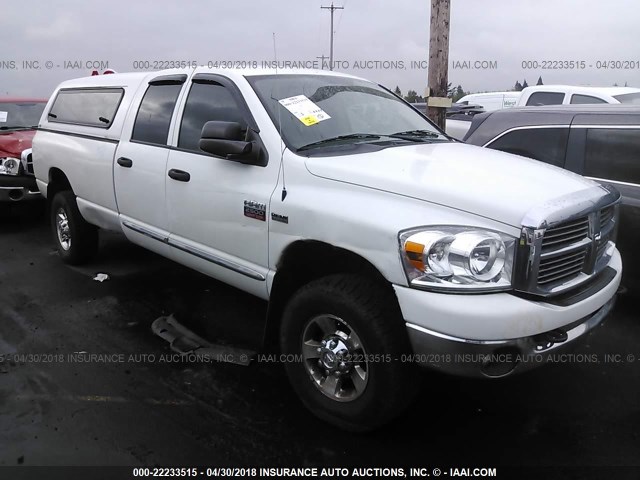 3D7KS28D97G743760 - 2007 DODGE RAM 2500 ST/SLT WHITE photo 1