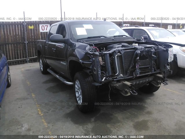 3GTP2WE34BG285072 - 2011 GMC SIERRA K1500 SLT GRAY photo 1