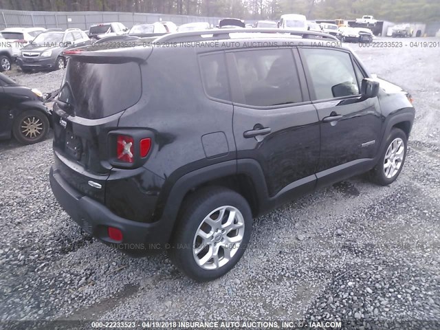 ZACCJBBT1FPB37125 - 2015 JEEP RENEGADE LATITUDE BLACK photo 4