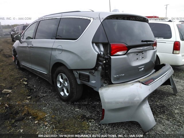 2C4RC1EG6HR727431 - 2017 CHRYSLER PACIFICA TOURING L PLUS SILVER photo 3