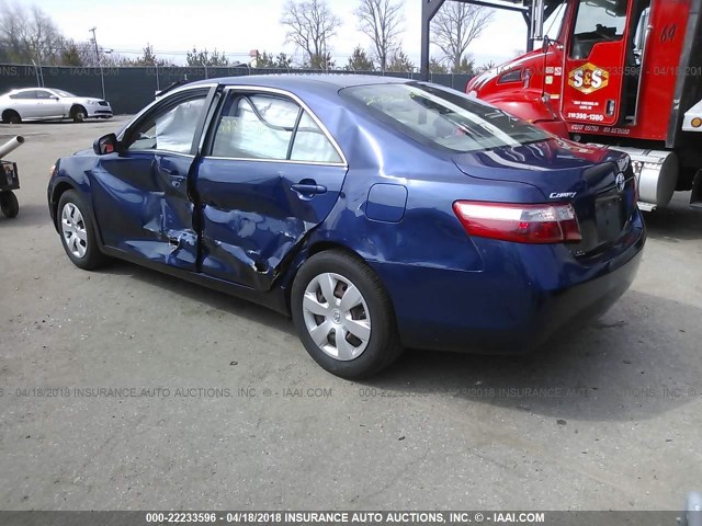 4T1BE46K58U247864 - 2008 TOYOTA CAMRY CE/LE/XLE/SE BLUE photo 3