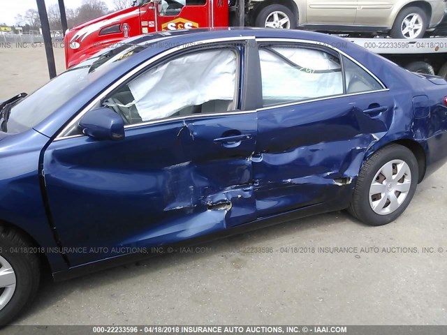 4T1BE46K58U247864 - 2008 TOYOTA CAMRY CE/LE/XLE/SE BLUE photo 6