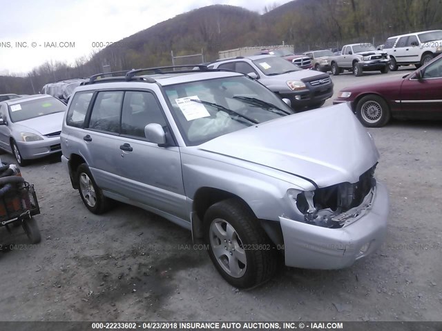 JF1SF656X2H750037 - 2002 SUBARU FORESTER S SILVER photo 1