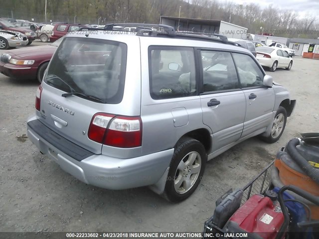 JF1SF656X2H750037 - 2002 SUBARU FORESTER S SILVER photo 4
