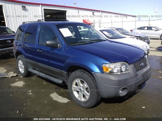 1FMCU03Z07KB76665 - 2007 FORD ESCAPE XLT BLUE photo 1