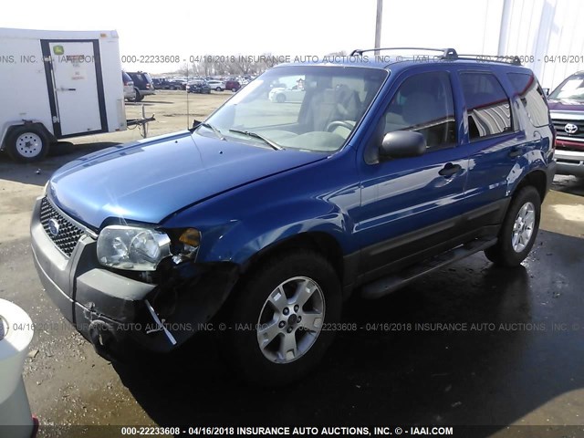 1FMCU03Z07KB76665 - 2007 FORD ESCAPE XLT BLUE photo 2