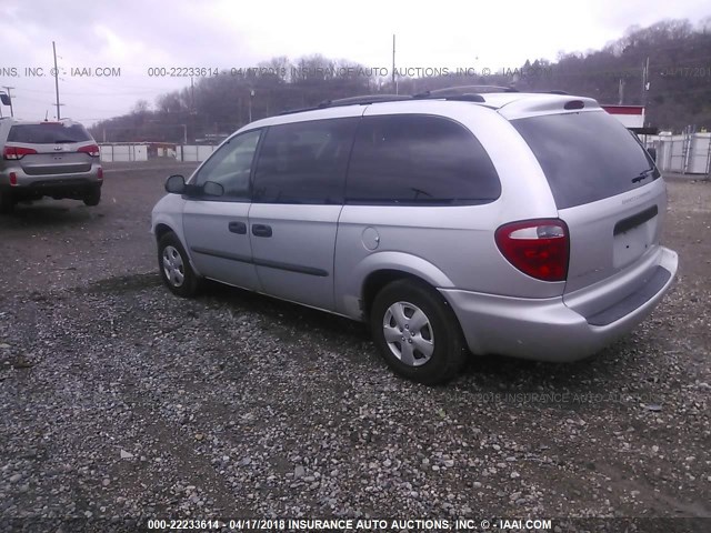 1D4GP24363B188934 - 2003 DODGE GRAND CARAVAN SE SILVER photo 3