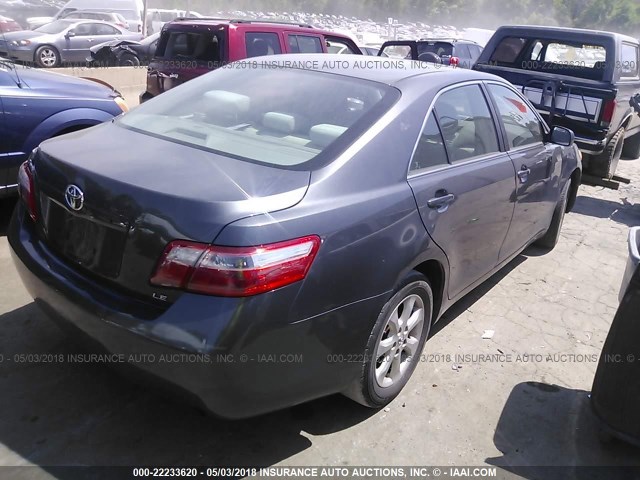4T1BE46KX8U744537 - 2008 TOYOTA CAMRY CE/LE/XLE/SE GRAY photo 4
