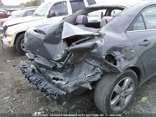 1G2ZH57N084209990 - 2008 PONTIAC G6 GT GRAY photo 6