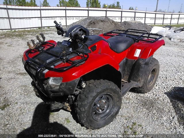 1HFTE3920G4202821 - 2016 HONDA TRX420 TE RED photo 2