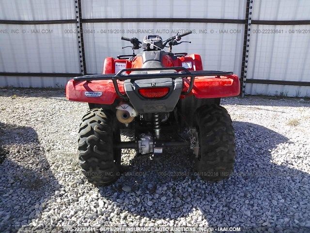 1HFTE3920G4202821 - 2016 HONDA TRX420 TE RED photo 6