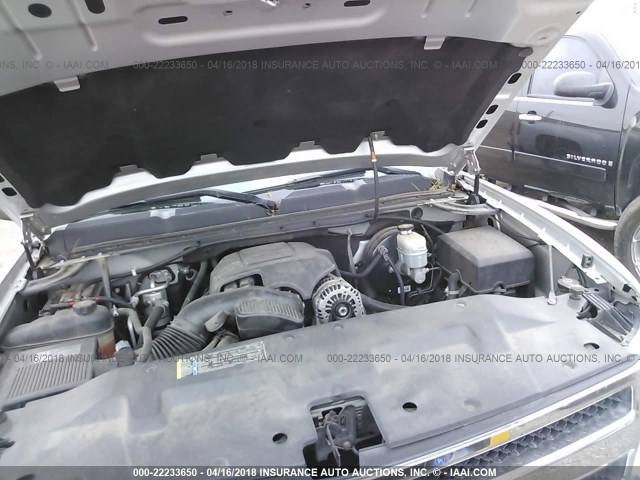 1GCSCSE04AZ186465 - 2010 CHEVROLET SILVERADO C1500 LT SILVER photo 10