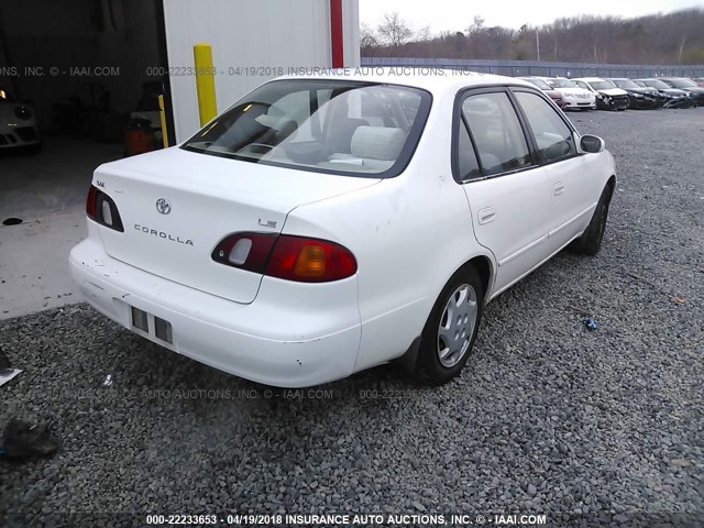 2T1BR12EXXC101477 - 1999 TOYOTA COROLLA VE/CE/LE WHITE photo 4