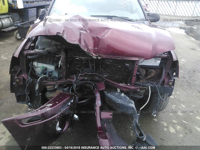 1GKDT13S532148170 - 2003 GMC ENVOY MAROON photo 6