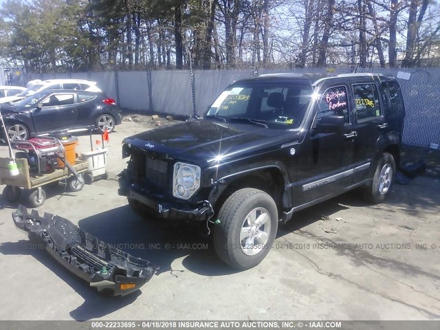 1C4PJMAK8CW103364 - 2012 JEEP LIBERTY SPORT 黑色 照片 2