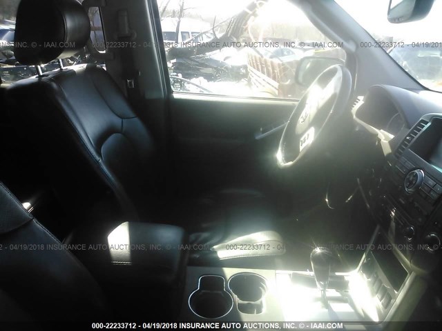 5N1AR18B98C649579 - 2008 NISSAN PATHFINDER S/LE/SE BLACK photo 5