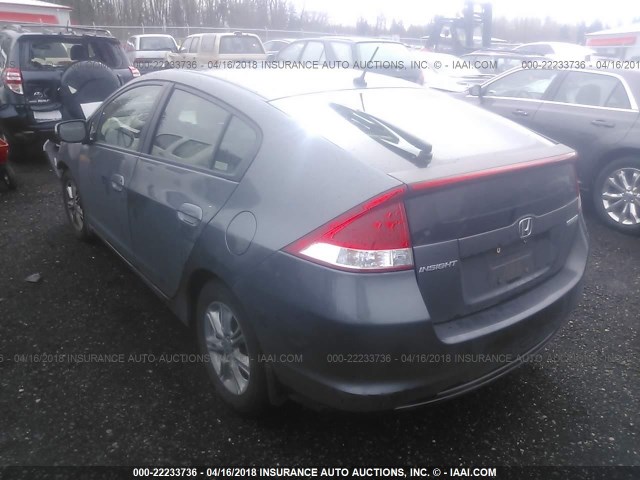 JHMZE2H70AS031873 - 2010 HONDA INSIGHT EX GRAY photo 3