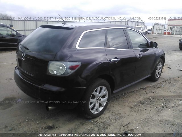 JM3ER29L970130400 - 2007 MAZDA CX-7 BURGUNDY photo 4