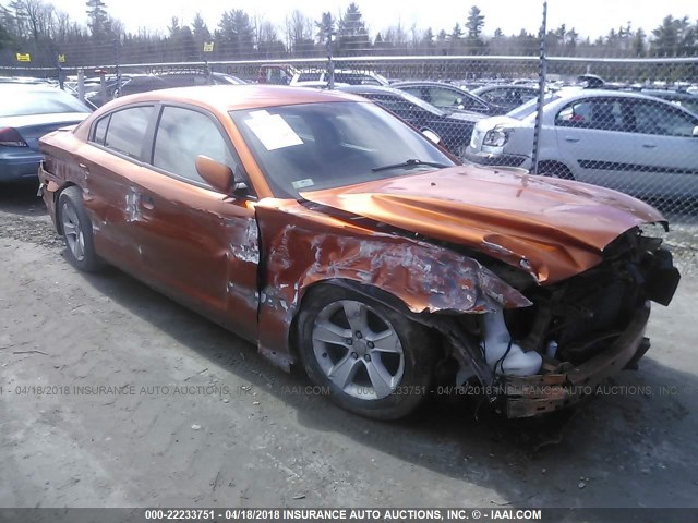 2B3CL3CG4BH581906 - 2011 DODGE CHARGER ORANGE photo 6