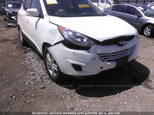 KM8JU3ACXCU386518 - 2012 HYUNDAI TUCSON GLS/LIMITED WHITE photo 6