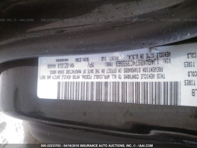 1J4GW48S74C355563 - 2004 JEEP GRAND CHEROKEE LAREDO/COLUMBIA/FREEDOM 黑色 照片 9