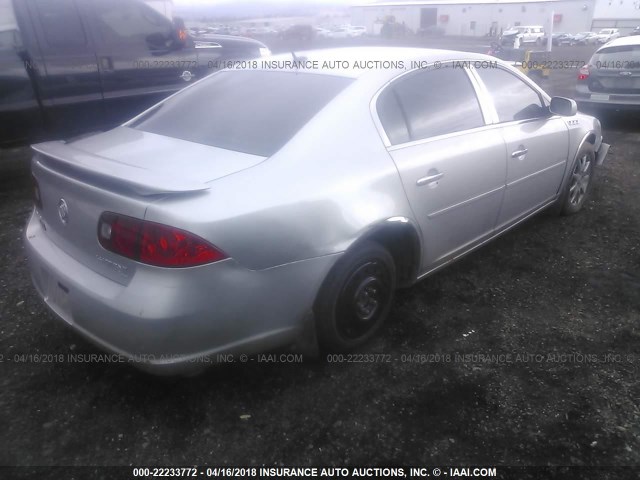 1G4HD57286U241734 - 2006 BUICK LUCERNE CXL SILVER photo 4