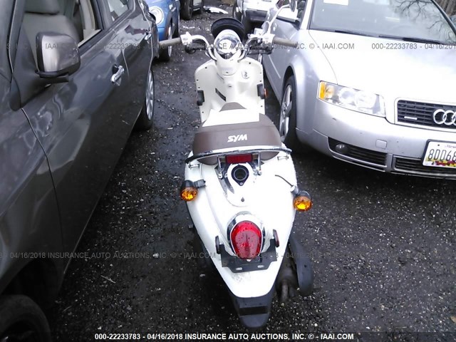 RFGBS1CA8CSHU1874 - 2012 SYM SCOOTER WHITE photo 6