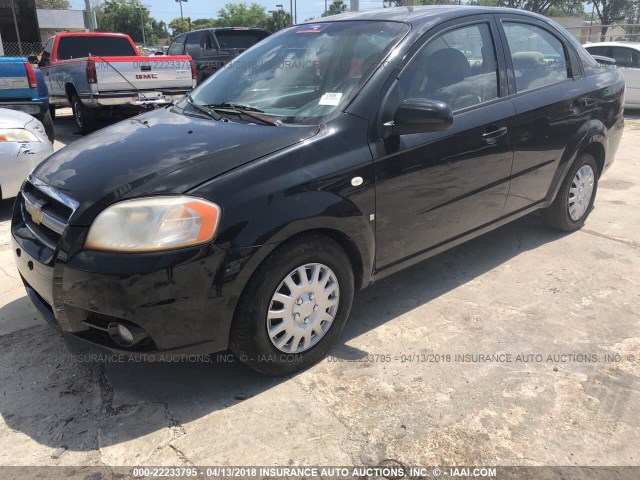 KL1TD56687B100055 - 2007 CHEVROLET AVEO LS 黑色 照片 2