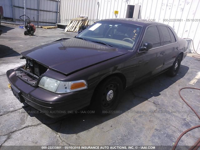 2FAHP71V79X141752 - 2009 FORD CROWN VICTORIA POLICE INTERCEPTOR BROWN photo 2