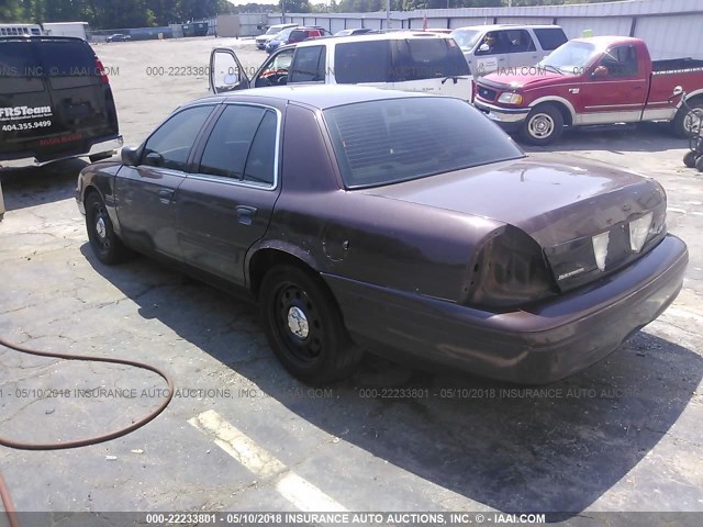 2FAHP71V79X141752 - 2009 FORD CROWN VICTORIA POLICE INTERCEPTOR BROWN photo 3