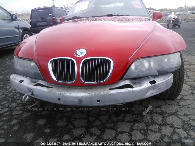 WBACN534X1LJ56716 - 2001 BMW Z3 3.0 RED photo 6