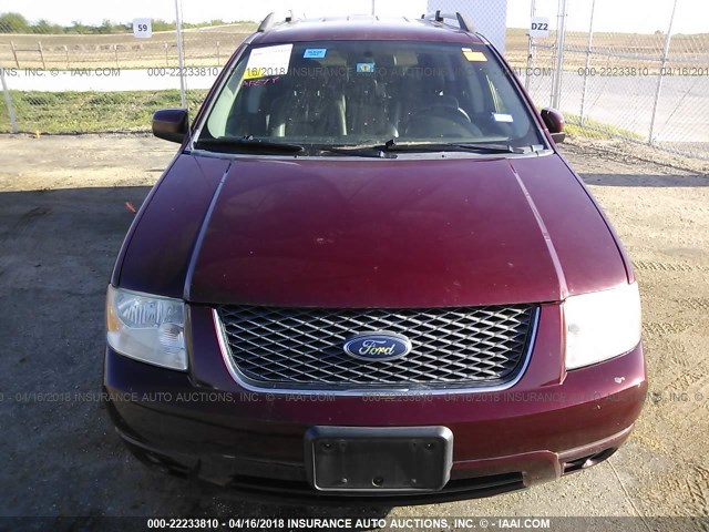 1FMZK03106GA26308 - 2006 FORD FREESTYLE LIMITED MAROON photo 6