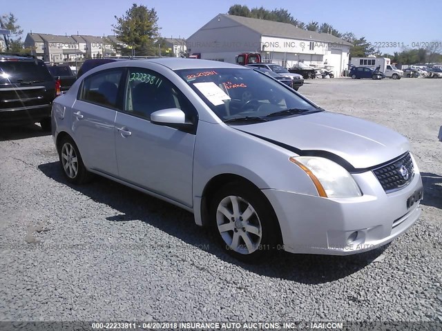 3N1AB61E38L737027 - 2008 NISSAN SENTRA 2.0/2.0S/2.0SL SILVER photo 1