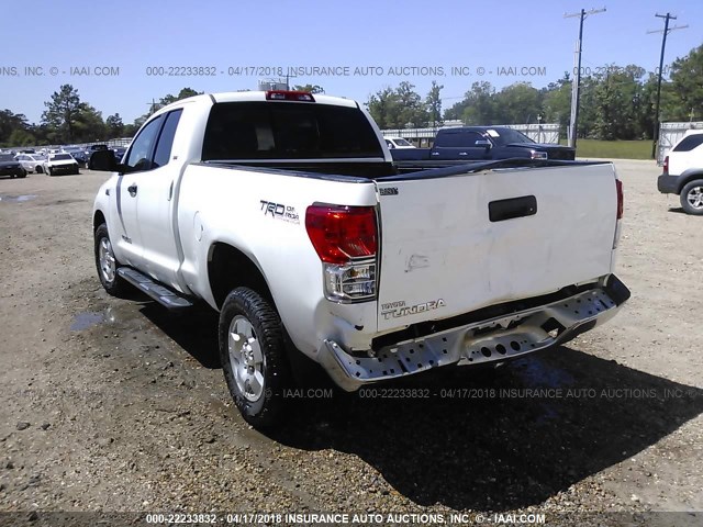 5TFRY5F1XAX074175 - 2010 TOYOTA TUNDRA DOUBLE CAB SR5 WHITE photo 3