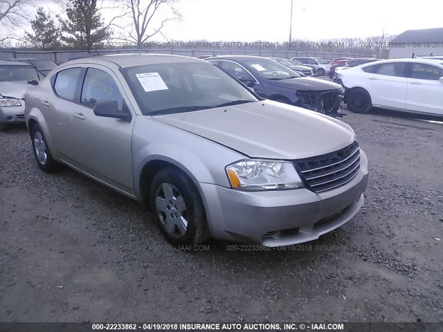 1B3CC4FB4AN114450 - 2010 DODGE AVENGER SXT GOLD photo 1