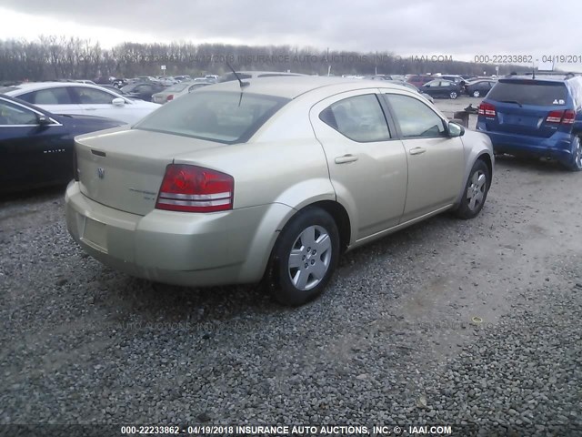 1B3CC4FB4AN114450 - 2010 DODGE AVENGER SXT GOLD photo 4