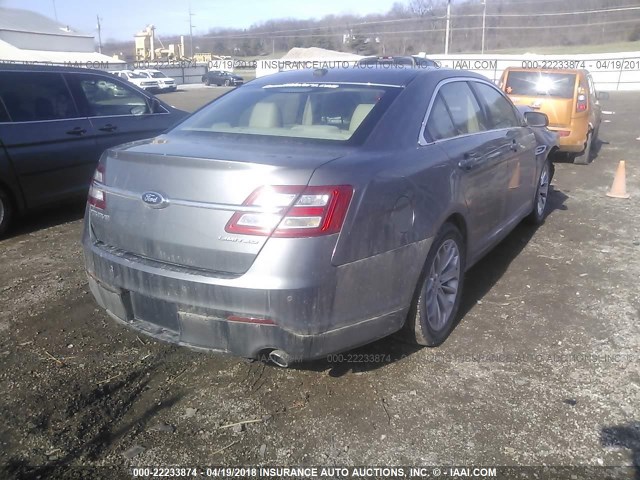 1FAHP2F86DG131444 - 2013 FORD TAURUS LIMITED GRAY photo 4