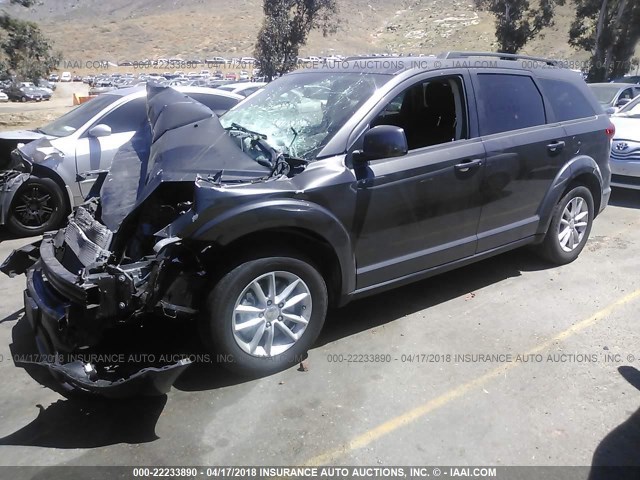 3C4PDCBG8FT722830 - 2015 DODGE JOURNEY SXT GRAY photo 2