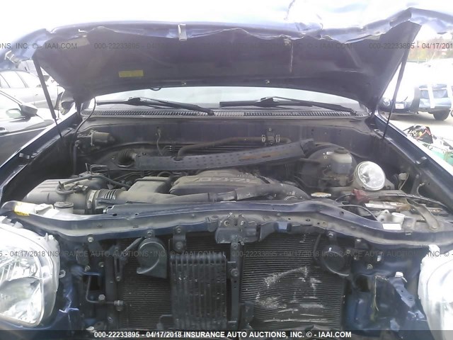 5TBDT44136S536734 - 2006 TOYOTA TUNDRA DOUBLE CAB SR5 BLUE photo 10