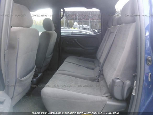 5TBDT44136S536734 - 2006 TOYOTA TUNDRA DOUBLE CAB SR5 BLUE photo 8
