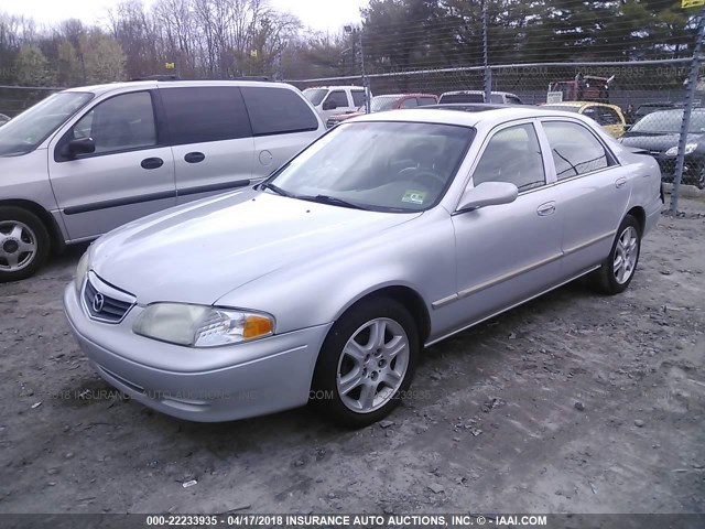 1YVGF22D215248905 - 2001 MAZDA 626 ES/LX SILVER photo 2